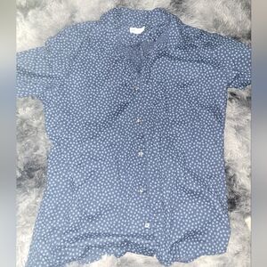 GAP MENS LARGE short sleeved button down shirt